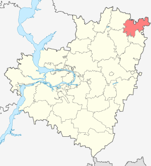 Клявлинский район на карте
