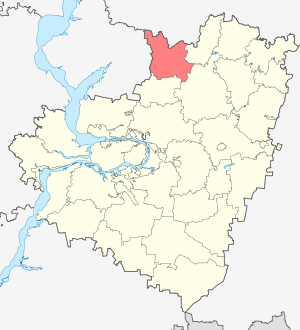 Кошкинский район на карте