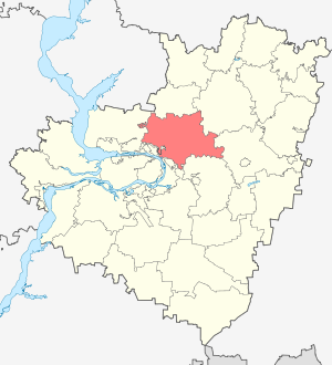 Красноярский район на карте