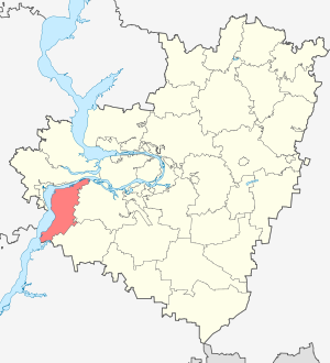 Приволжский район на карте