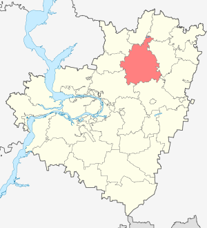 Сергиевский район на карте