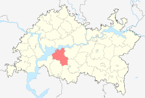 Алексеевский район на карте
