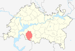 Алькеевский район на карте