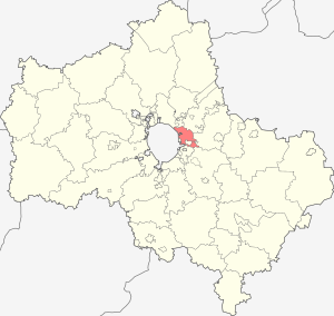 городской округ Балашиха на карте