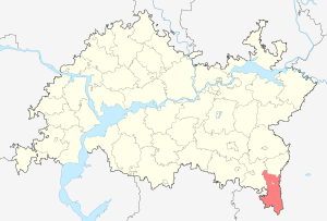 Бавлинский район на карте
