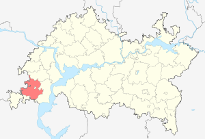 Буинский муниципальный район на карте