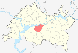 Чистопольский район на карте