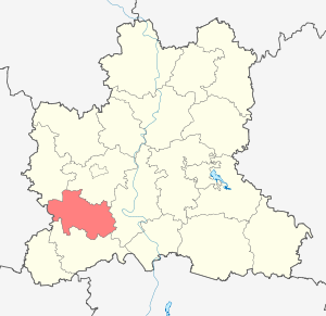 Долгоруковский район на карте