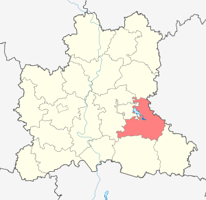Грязинский район на карте