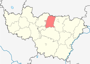 Камешковский район на карте