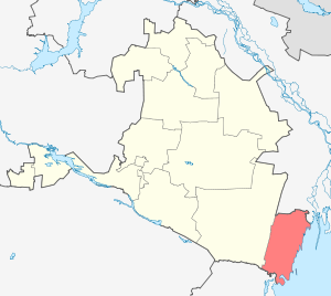 Лаганский район на карте