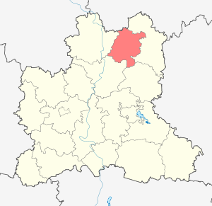 Лев-Толстовский район на карте