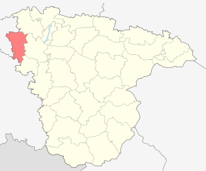 Нижнедевицкий район на карте
