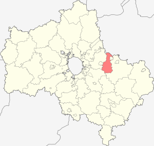 Павлово-Посадский район на карте
