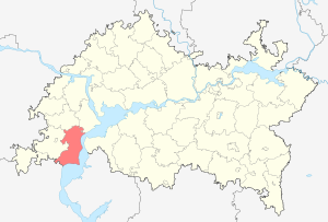 Тетюшский район на карте