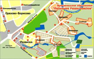 сельское поселение Развилковское на карте