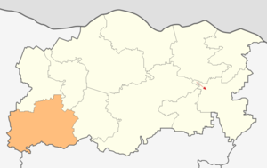 Община Червен-Бряг, карта