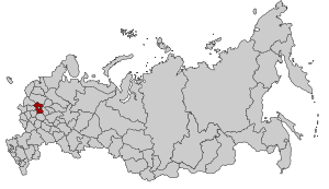 Московская область на карте России