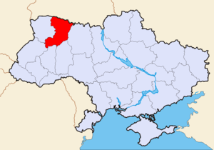 Ровненская область на карте