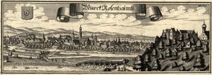 Рынок Розенхайма в 1701 г.