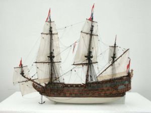 Модель корабля (1:87), построенная Гербертом Томесеном для верфи «Батавия» (Нидерланды)