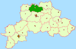Шкловский район на карте