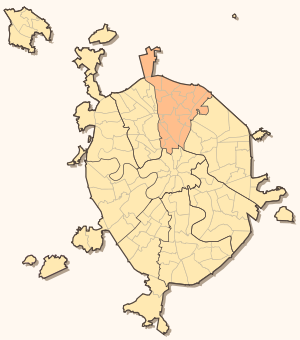 Северо-Восточный административный округ на карте