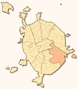 Юго-Восточный административный округ на карте