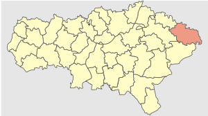 Перелюбский муниципальный район на карте