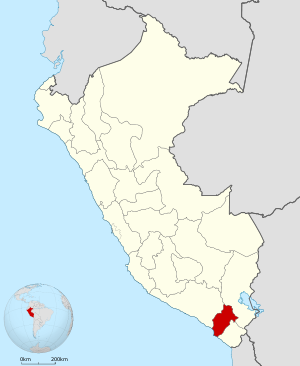 Мокегуа, карта