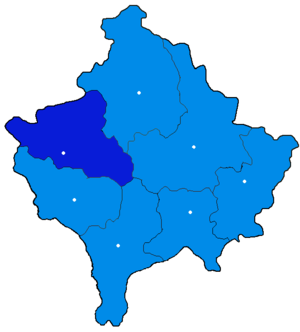 Печский округ на карте