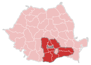 Южный регион развития на карте