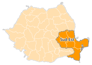 Юго-восточный регион развития на карте