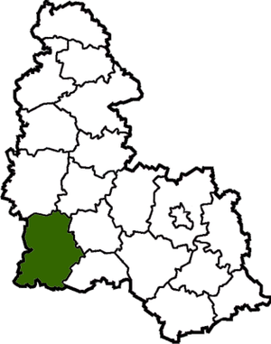 Роменский район на карте