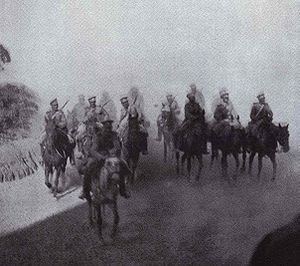 Russian Cavalry under Reconnaissance Mission during the Battle of Mukden.jpg