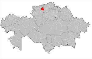 Сарыкольский район на карте