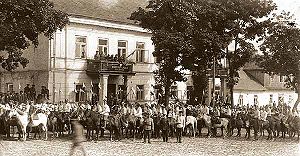 Cavalry parade in Sejny