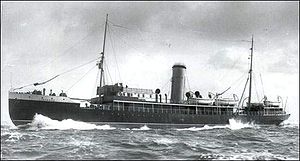 Ледокол-пароход «Линтрос» на службе в «Рид Нюфендлэнд Компани» в период с 1913 по 1915 год.
