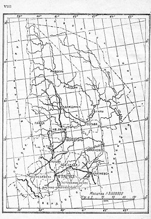 Тагильский округ, карта