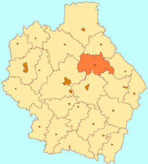 Бондарский район на карте