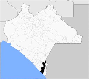 Положение на карте штата