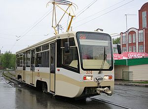 Трамвайный вагон 71-619КТ в Томске