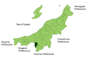 Накауонума, карта
