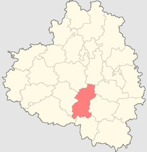Тёпло-Огаревский район на карте