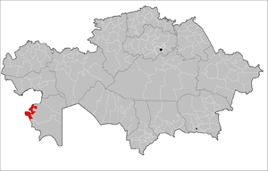 Тупкараганский район на карте