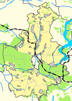 Изюмский район, карта