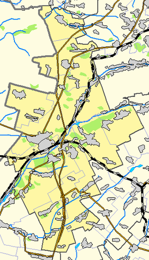 Красноградский район, карта