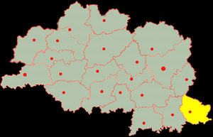 Дубровенский район на карте