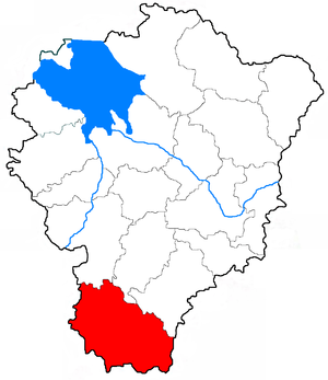 Переславский муниципальный район на карте