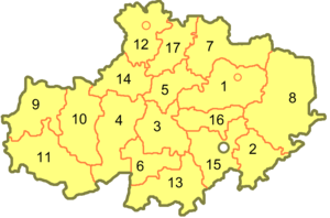 Акмолинская область, карта